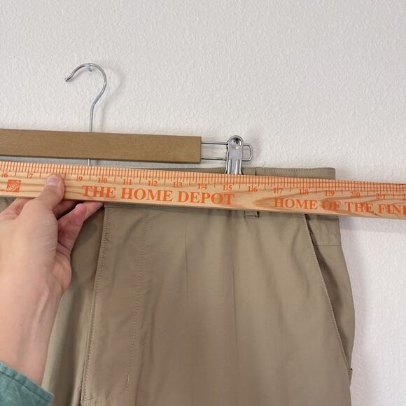 North Face Pants Mens 38 Khaki Convertible Hiking Outdoor Zip Off Nylon Regular - Picture 3 of 16
